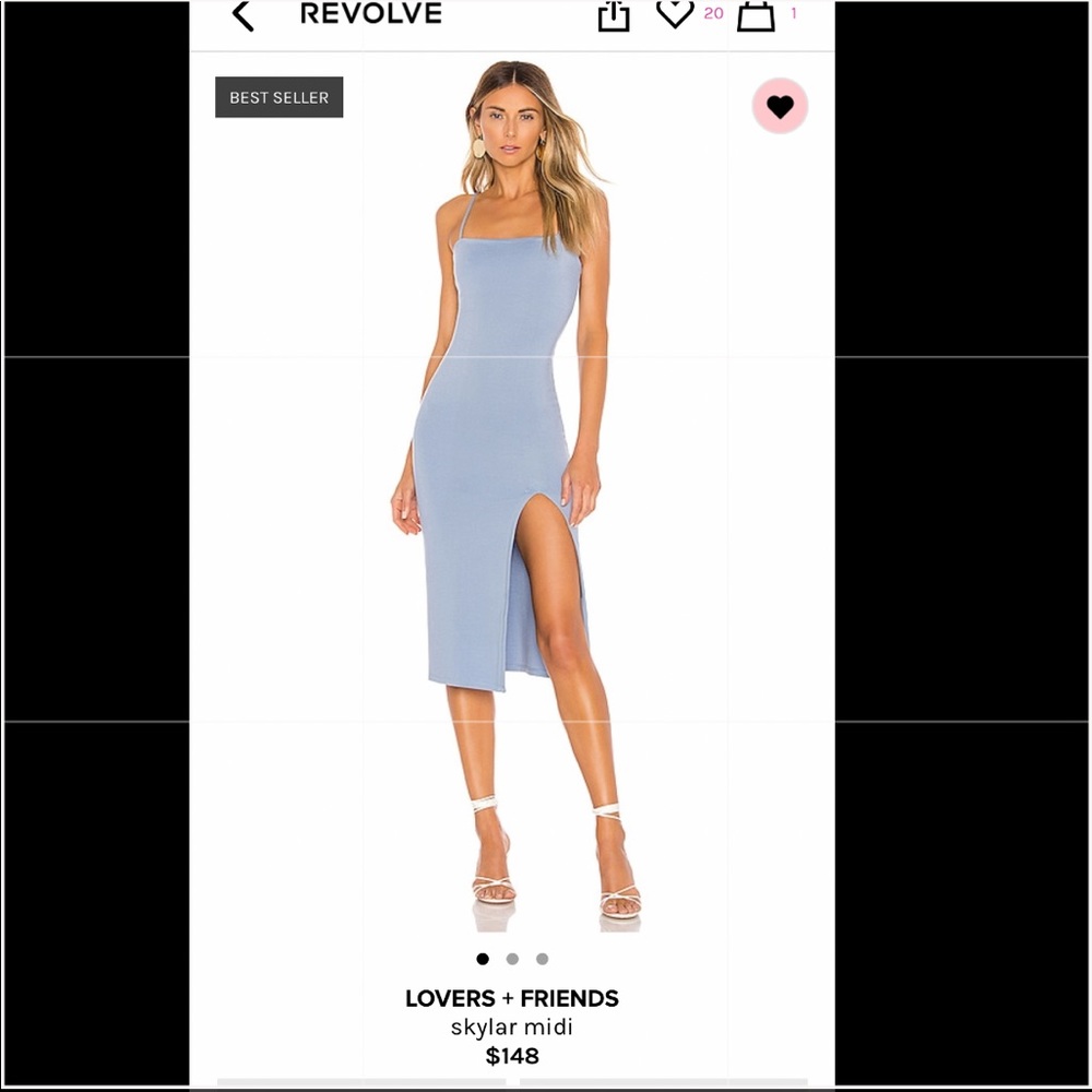 LOVERS + FRIENDS skyler midi dress